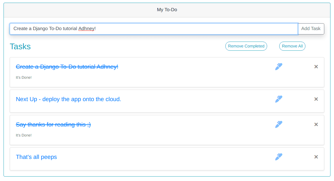 To-Do in Django